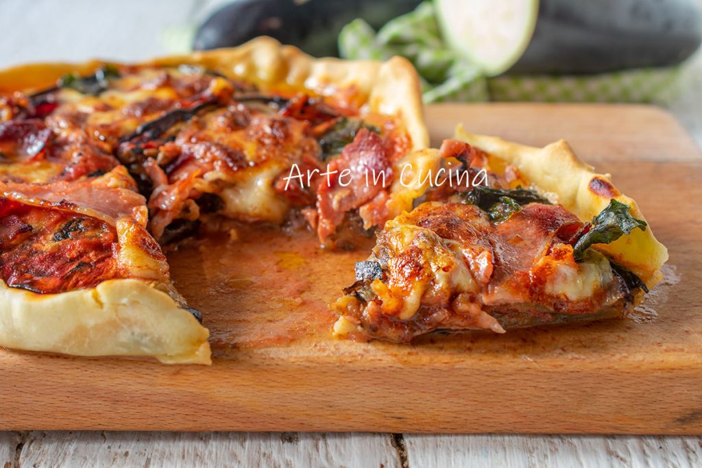 Savory eggplant tart