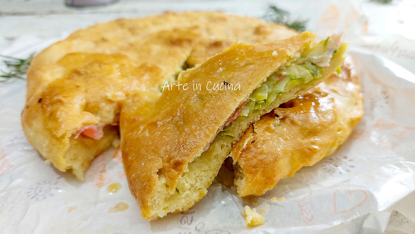 SAVORY PIE with HAM and zucchini