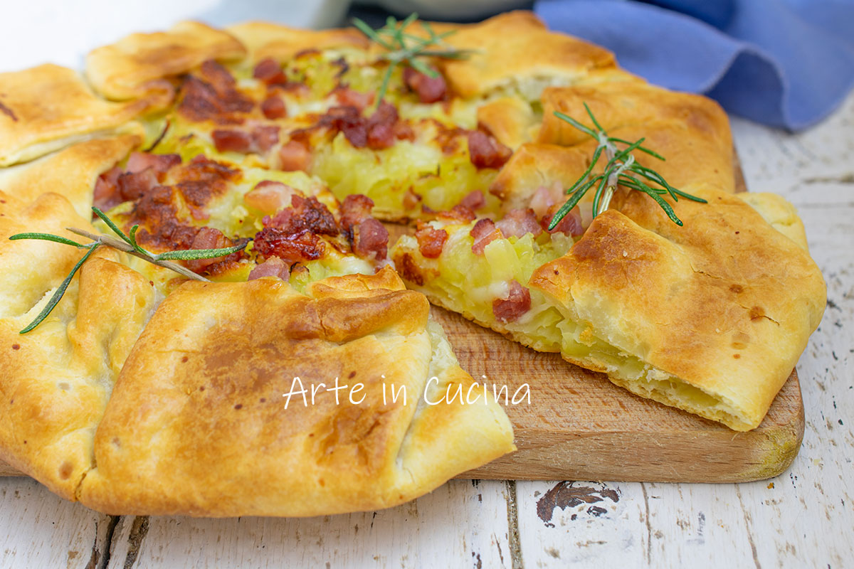 Savory Pie with Potatoes and Bacon