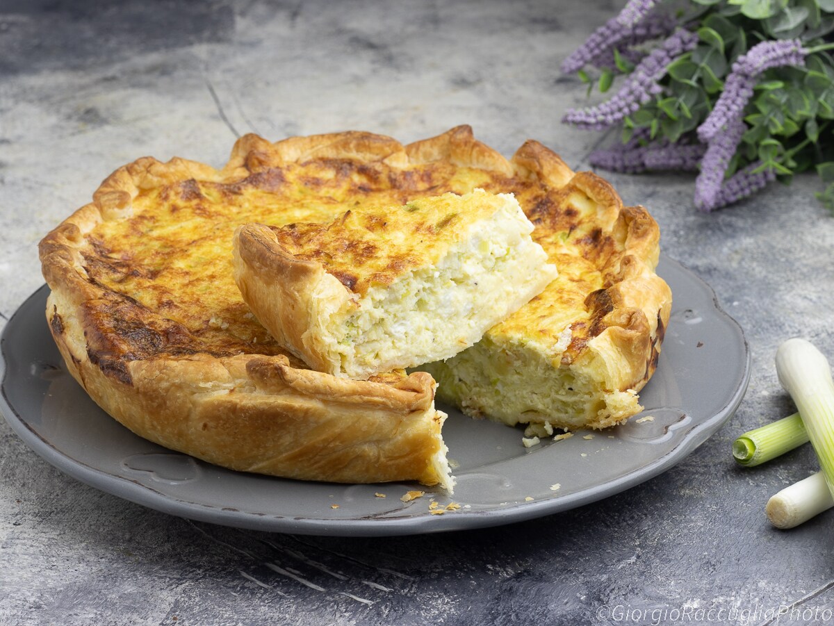 Savory Pie with Ricotta and Spring Onion