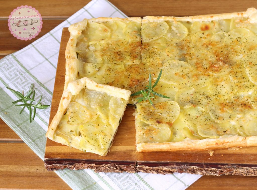 savory potato and zucchini pie