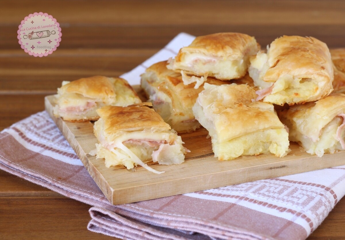 SAVORY PUFF PASTRY SQUARES WITH POTATOES – Super Tasty and Delicious