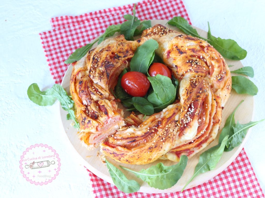 savory puff pastry wreath