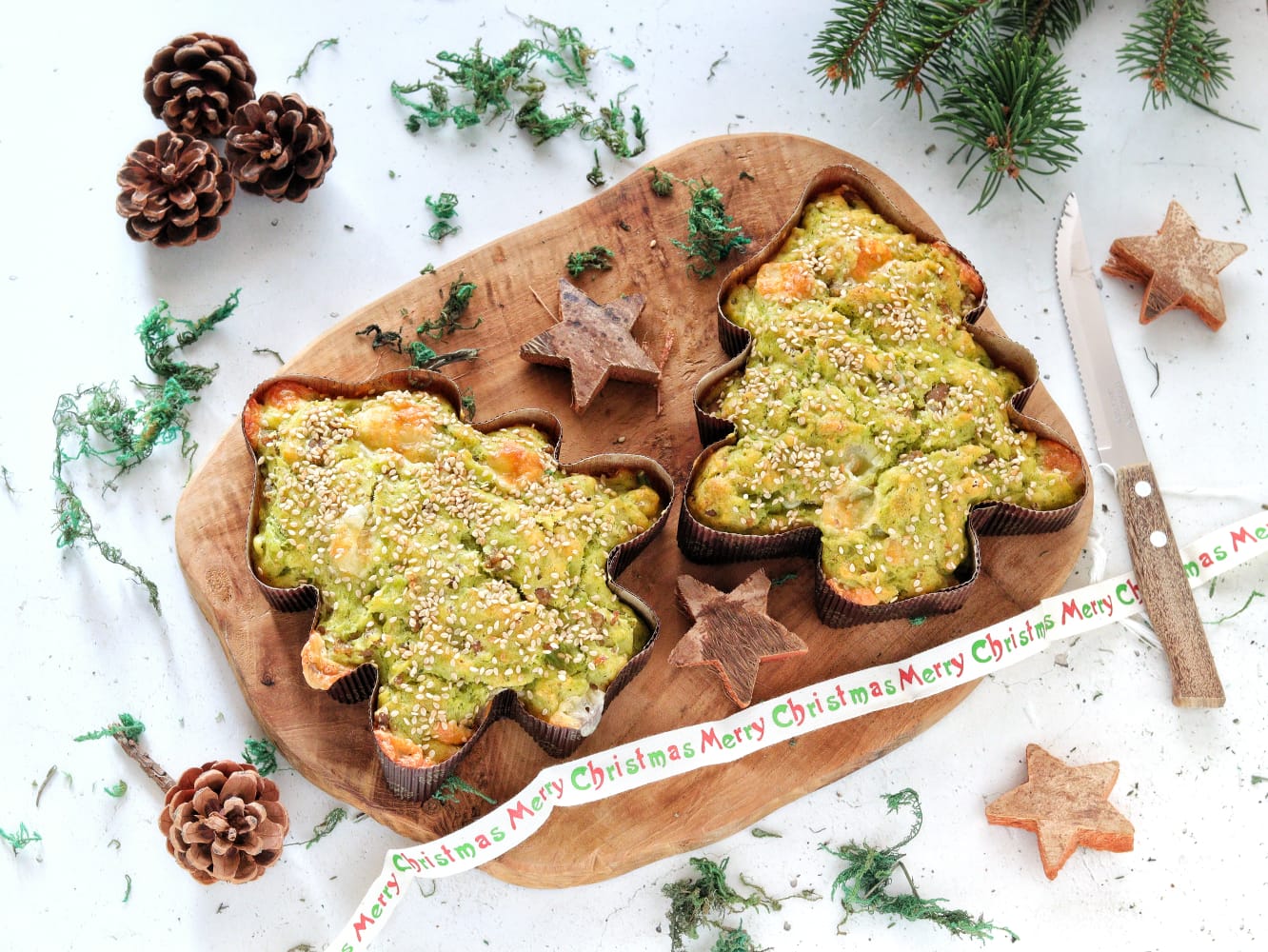 Savory Trees with Sausage and Broccoli