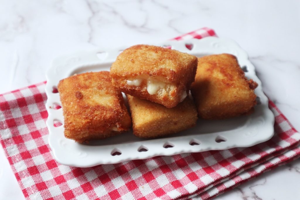 savory pastries with Hungarian salami and cheese