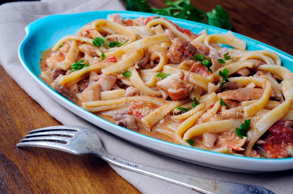 Scialatielli with seafood Neapolitan recipe