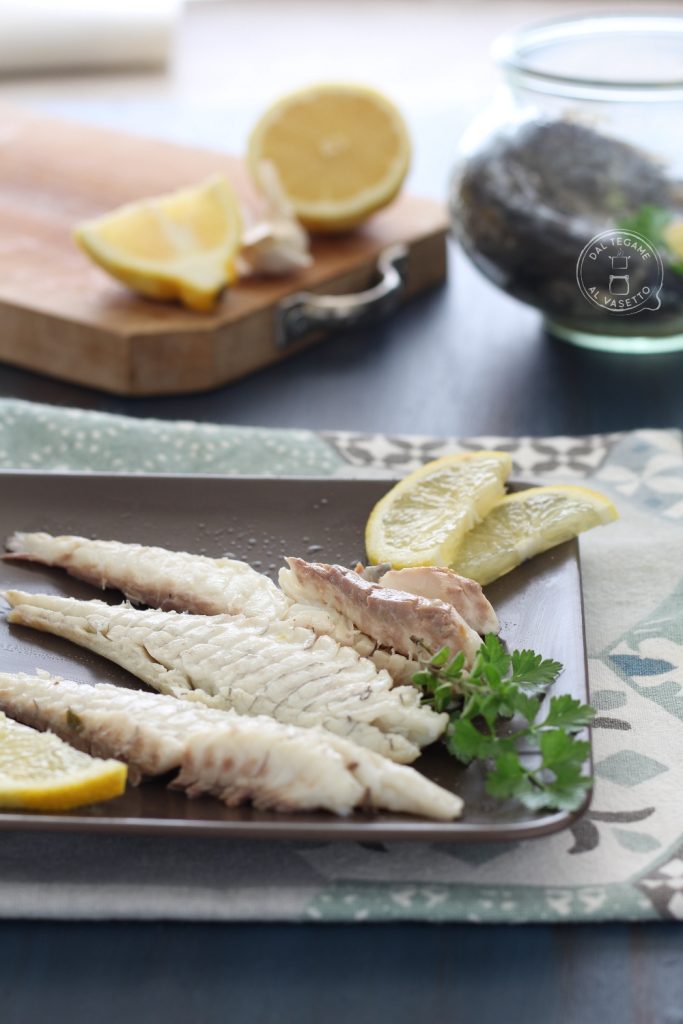 whole sea bream steamed in jar cooking in the microwave