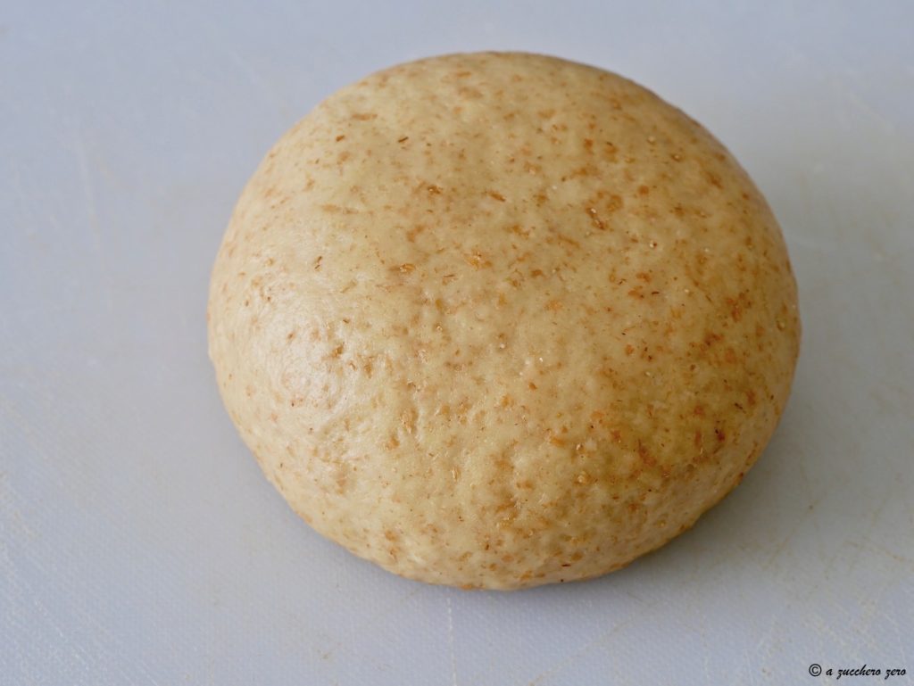 semi-whole spelt dough