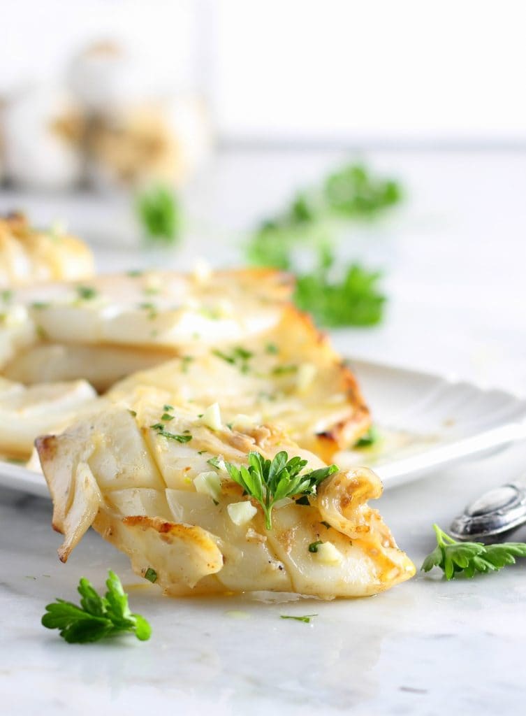 Grilled Cuttlefish on the Grill Pan
