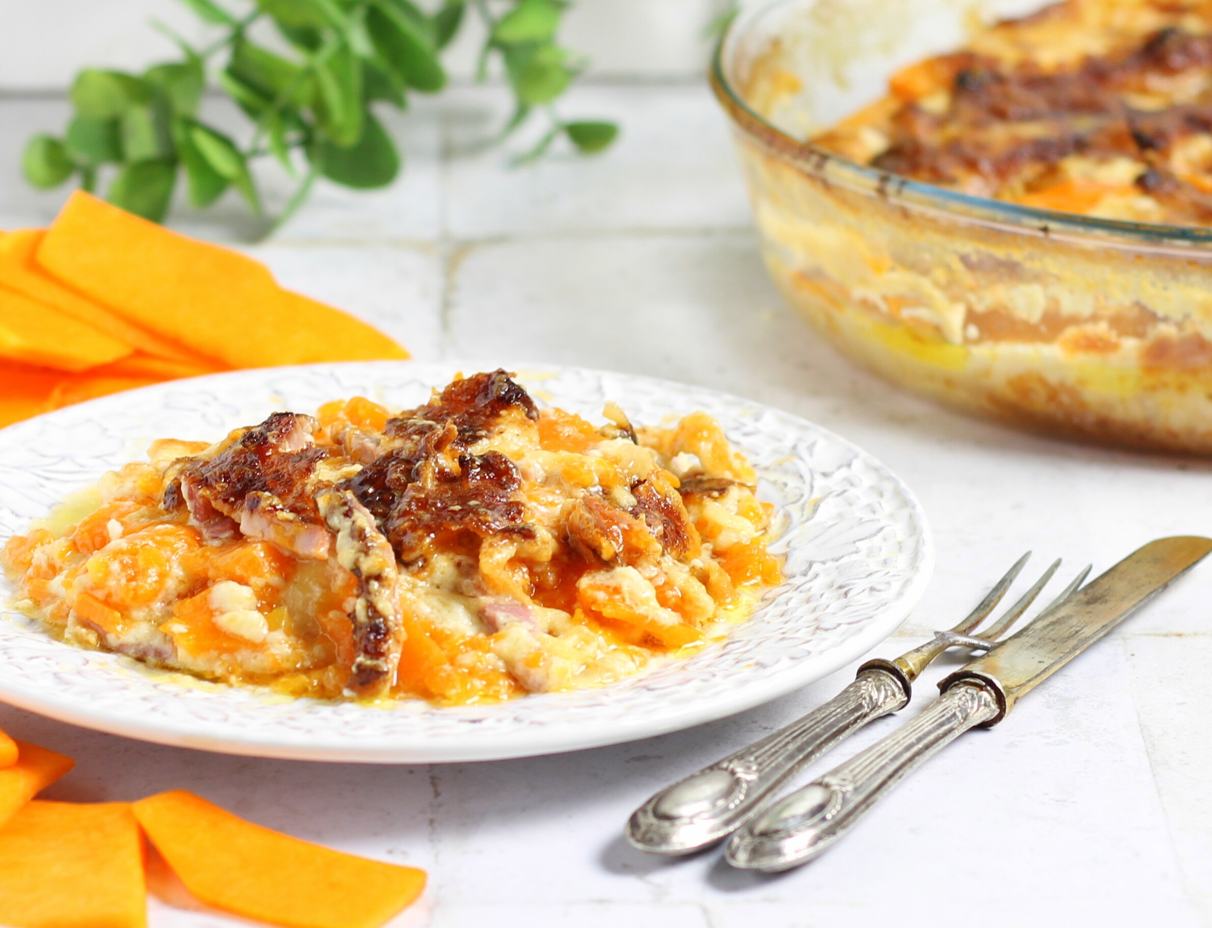 Savory Pumpkin and Speck Pie