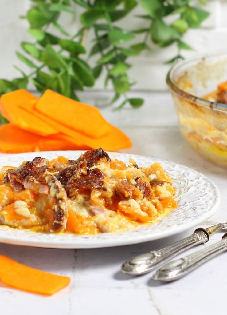 Savory Pumpkin and Speck Pie