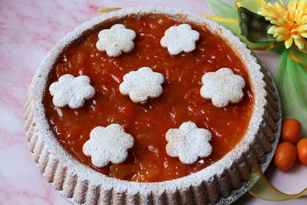 tart with kumquat jam