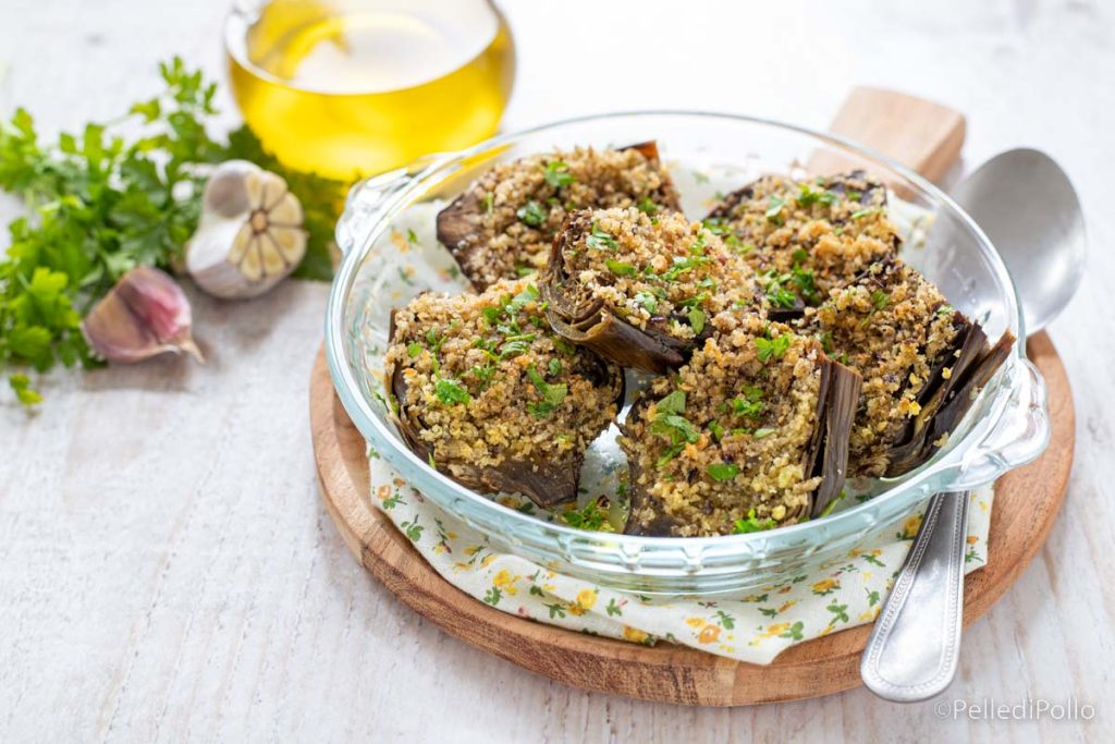 Sicilian style artichokes