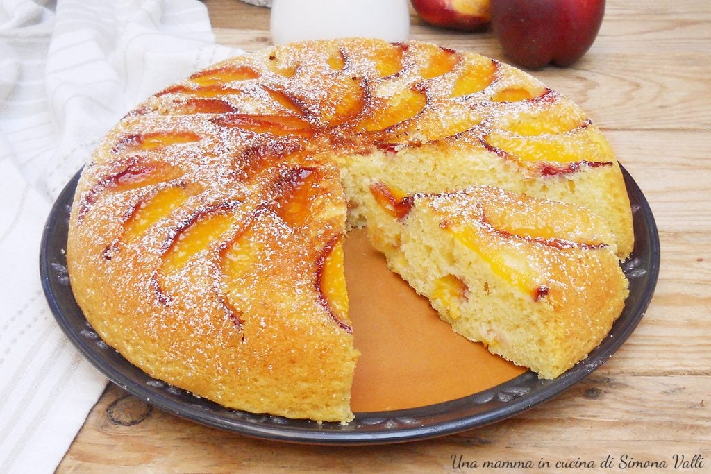 skillet peach cake