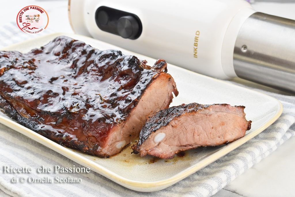 recipe for slow-cooked pork ribs in barbecue sauce