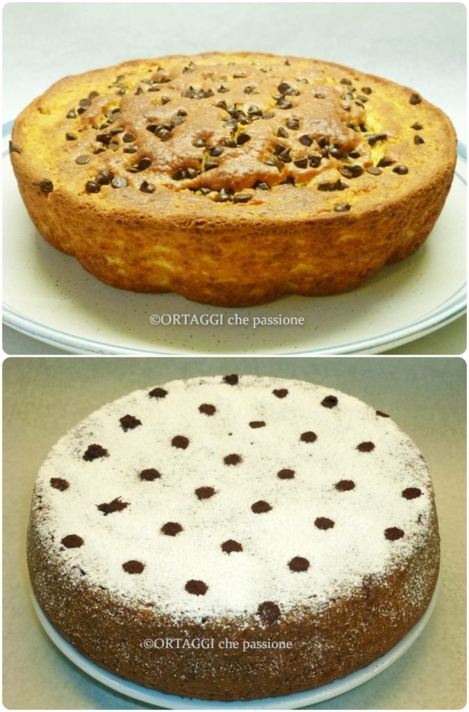 small cake with ricotta or cream