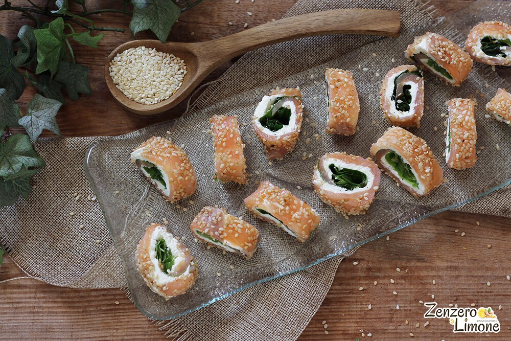 smoked salmon rolls