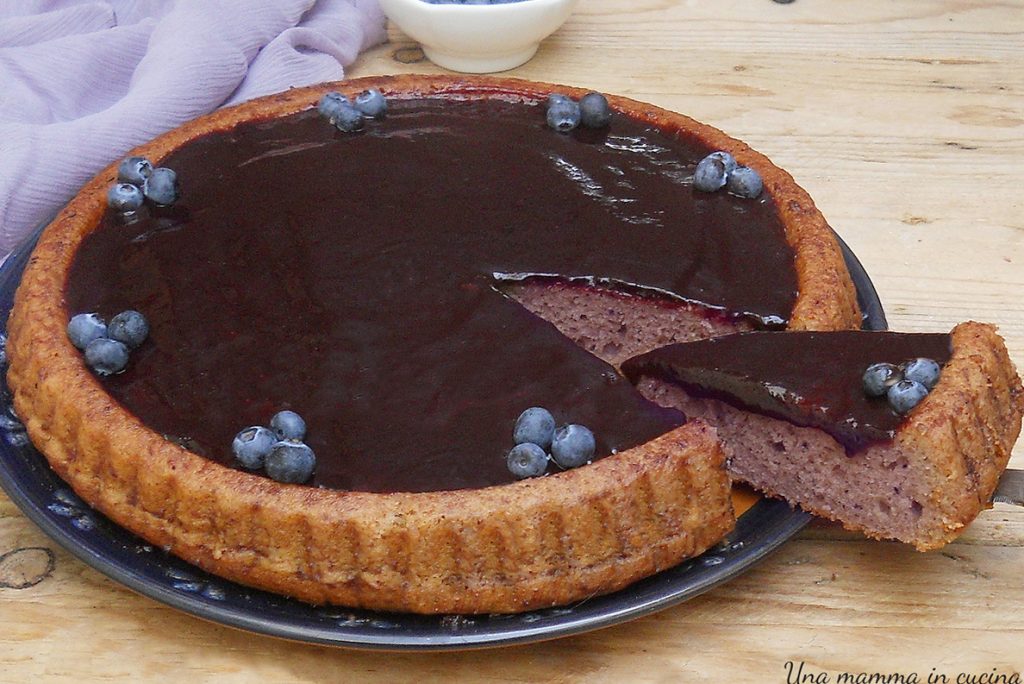 soft blueberry tart