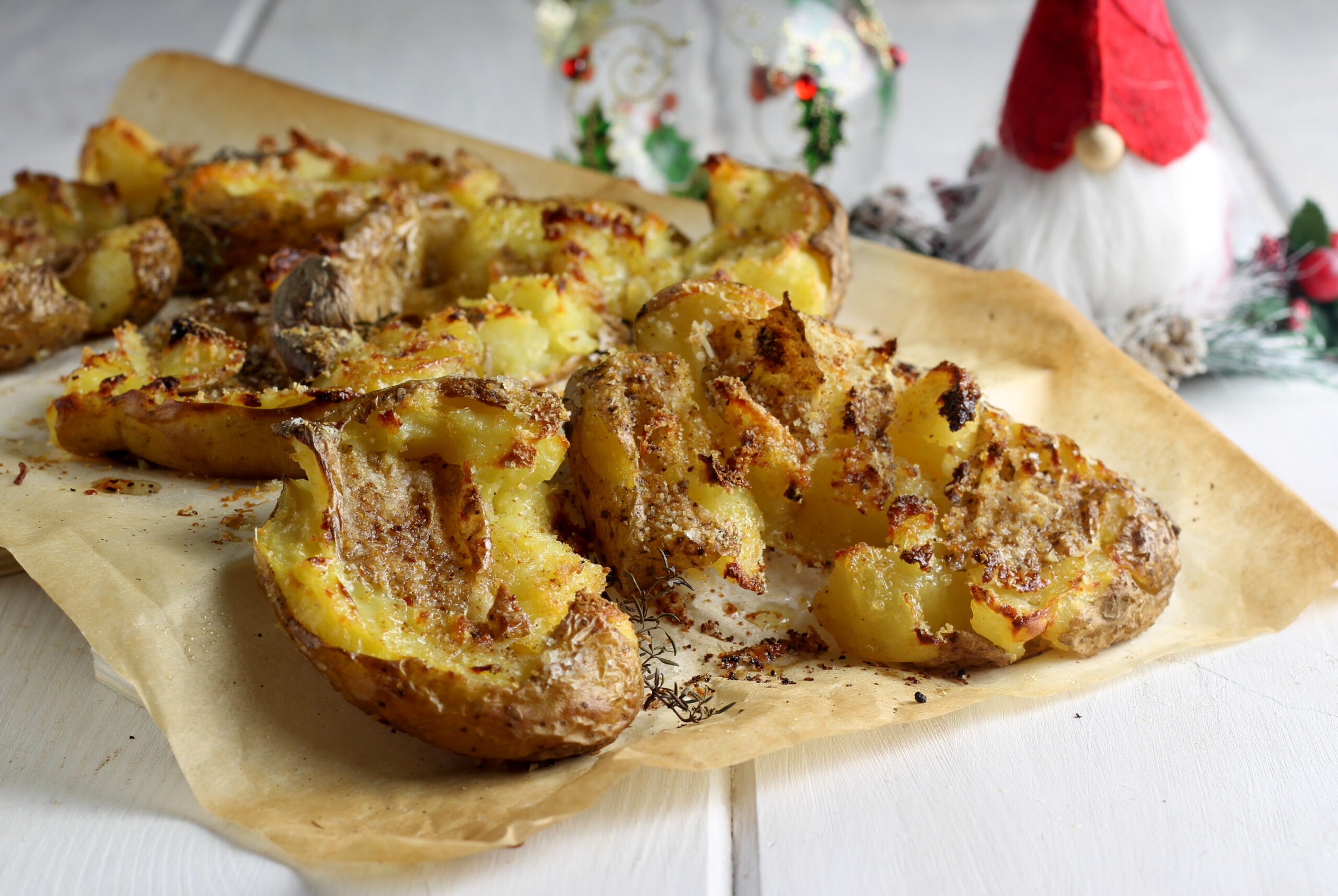 Smashed and Sanded Potatoes