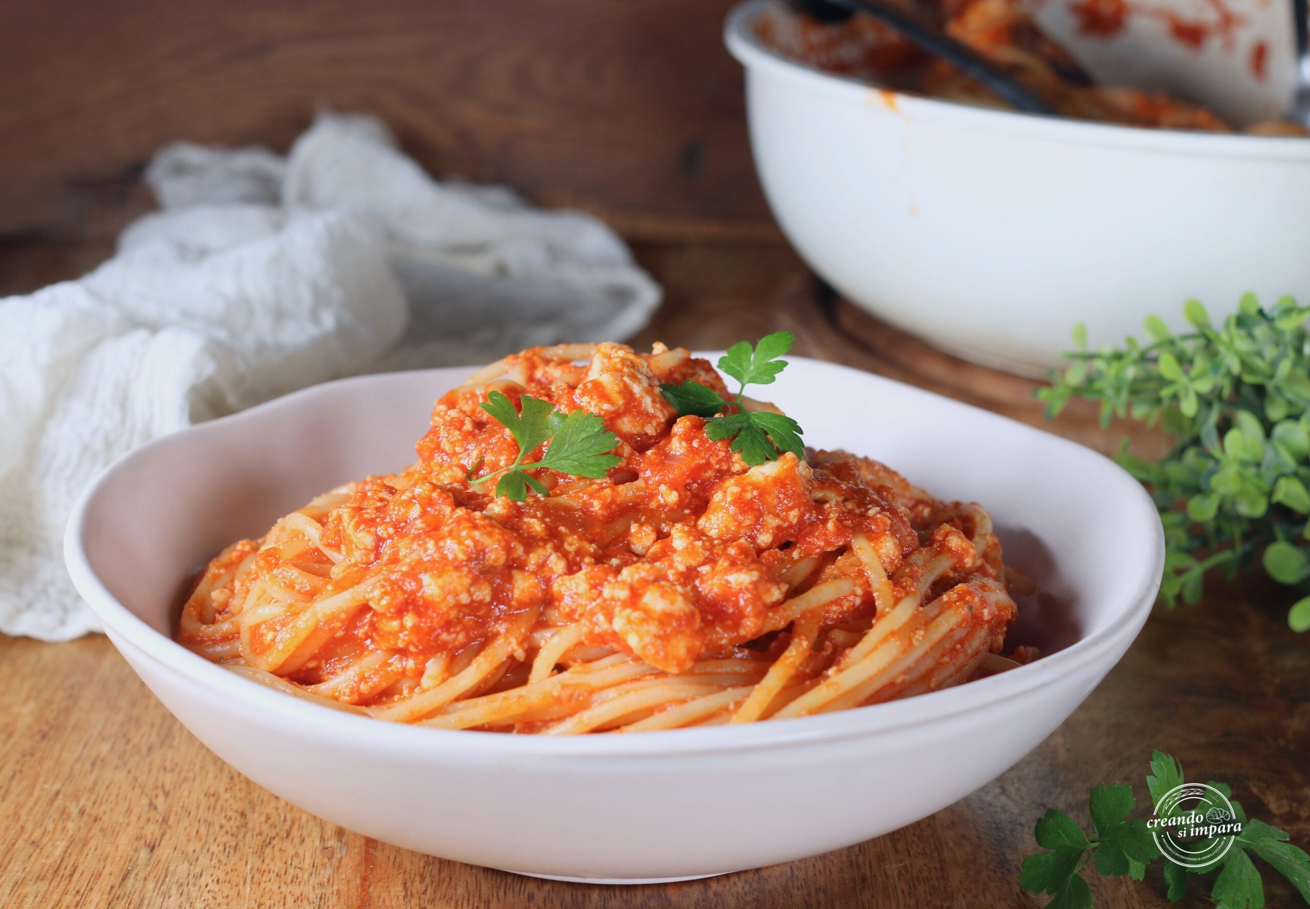 Spaghetti with Tomato and Ricotta