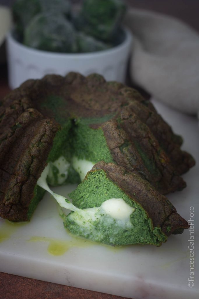 Spinach and Melting Ricotta Flan Cake