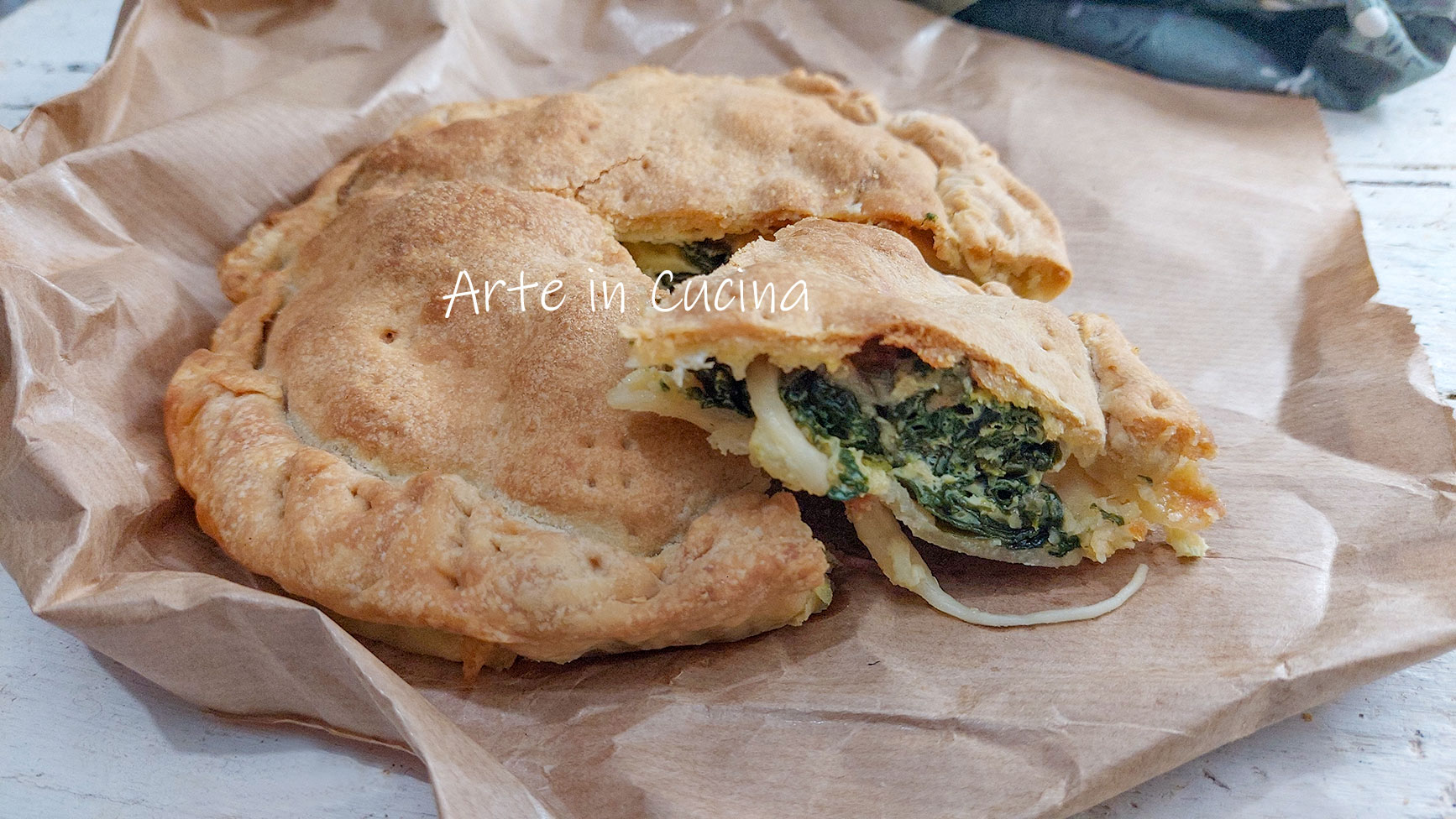 SAVORY SPINACH AND PROVOLA PIE in air fryer