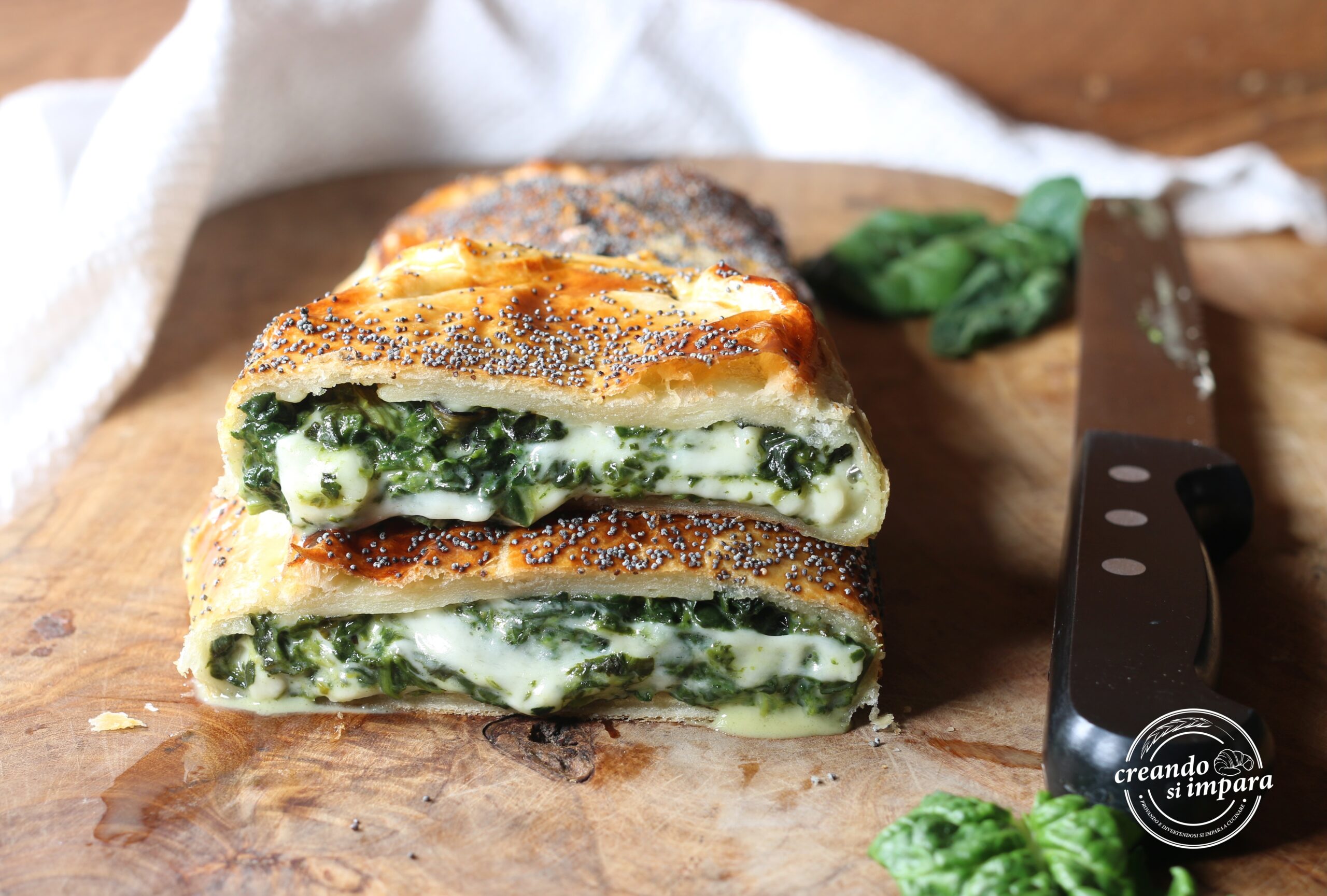 Spinach and Stracchino Strudel