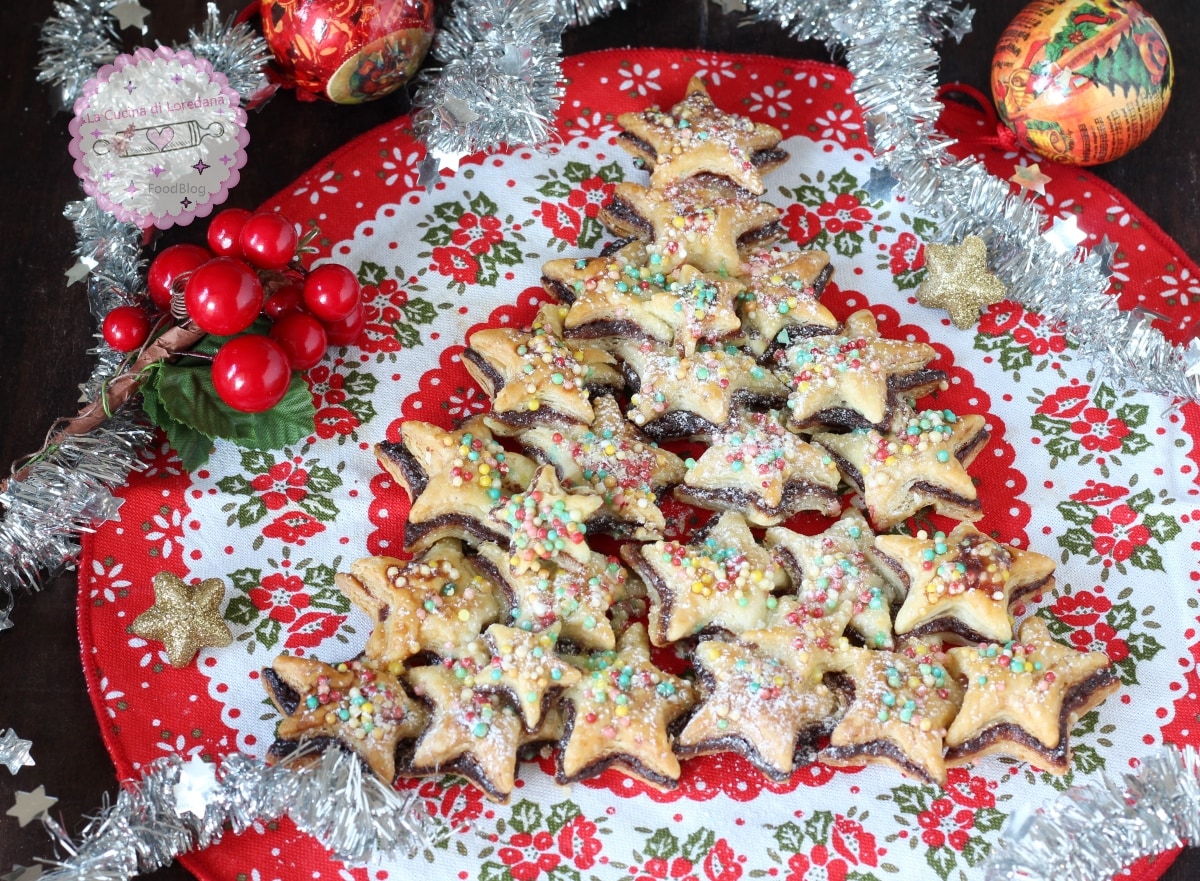 STAR TREE WITH NUTELLA the simplest and fastest Christmas dessert