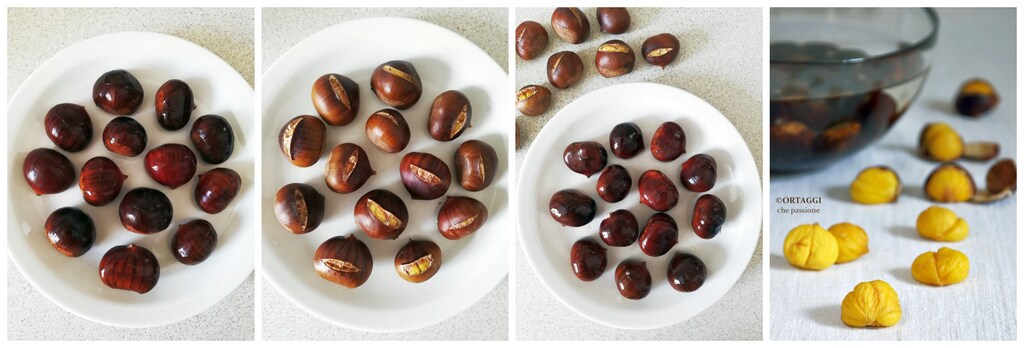 step by step photo recipe marroni chestnuts in the microwave