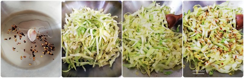 step-by-step recipe photo - sautéed cabbage in the wok