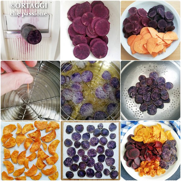 step by step recipe - vegetable frying as chips