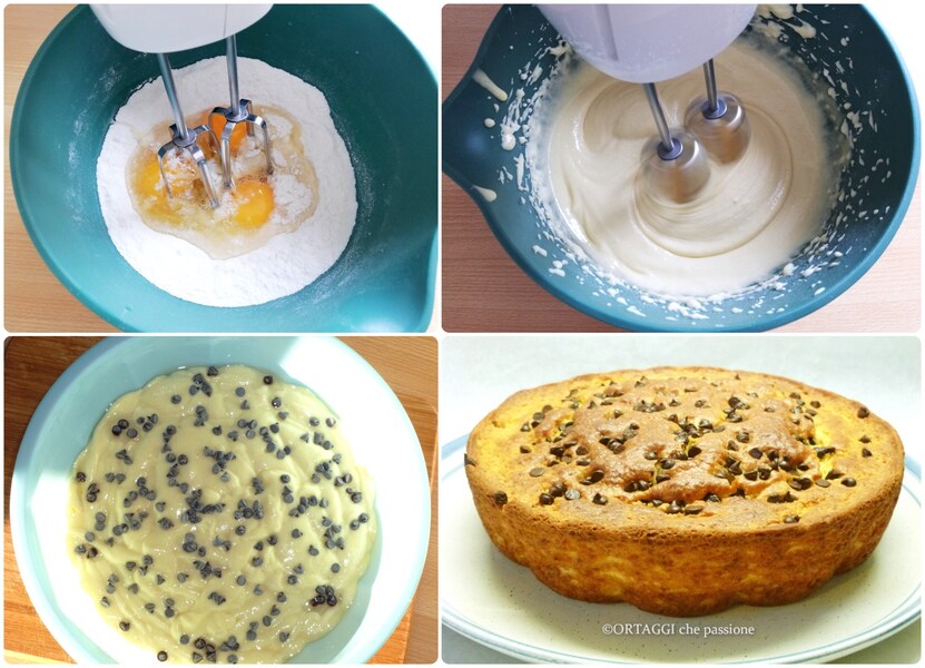 step-by-step small cake with ricotta or cream