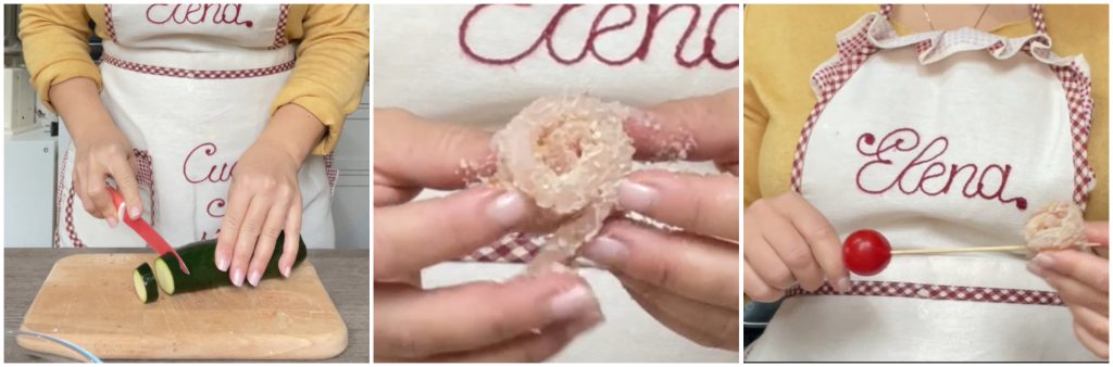 Chicken Roll Skewers