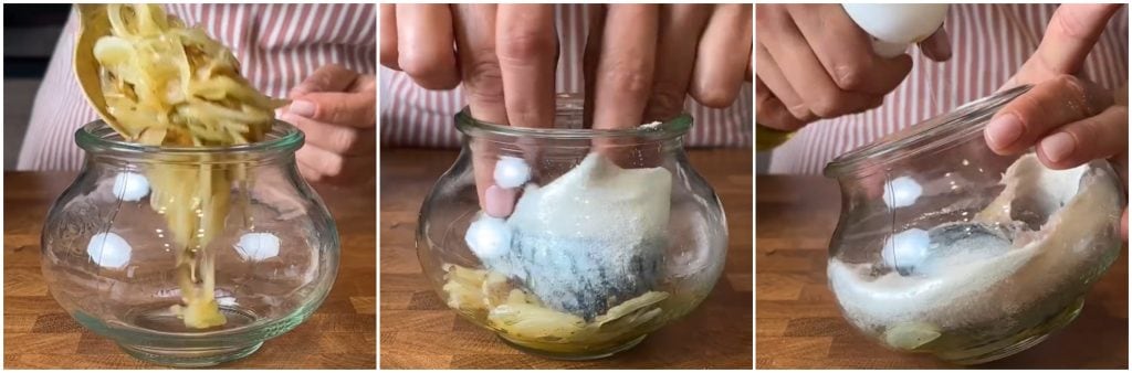 Mackerel with Onions in Jar Cooking