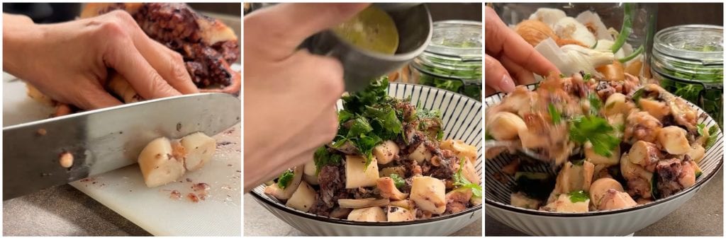 Octopus cooked in slow cooker