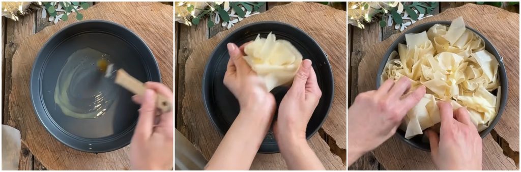Phyllo Dough and Cream Cake in Air Fryer