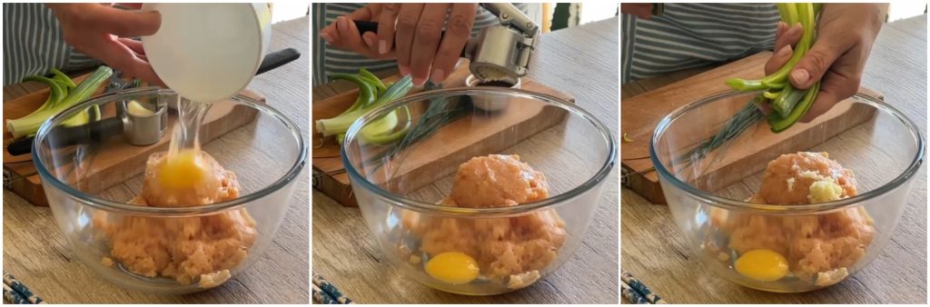 Air Fryer Chicken-Stuffed Rice Bundles