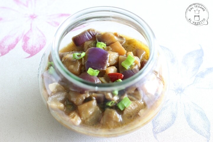 Stewed Eggplants in Jar Cooking