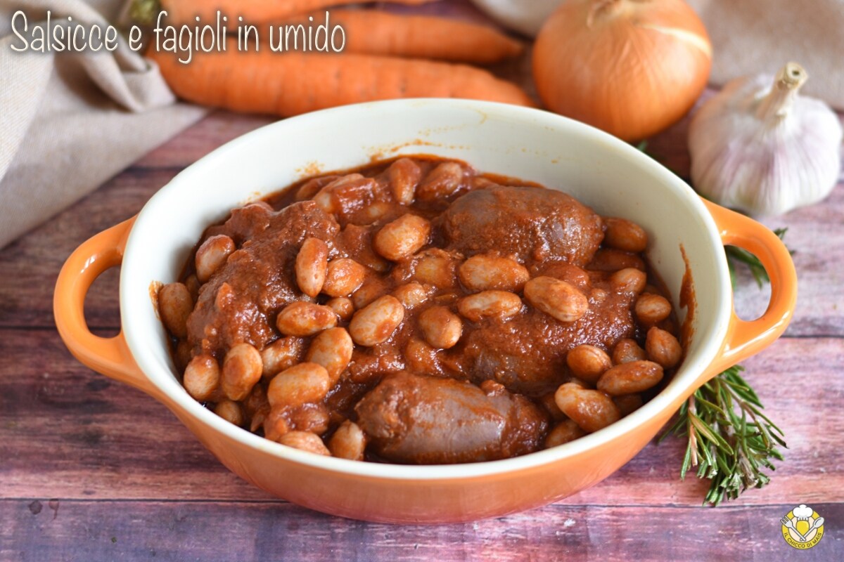 Stewed Sausages and Beans