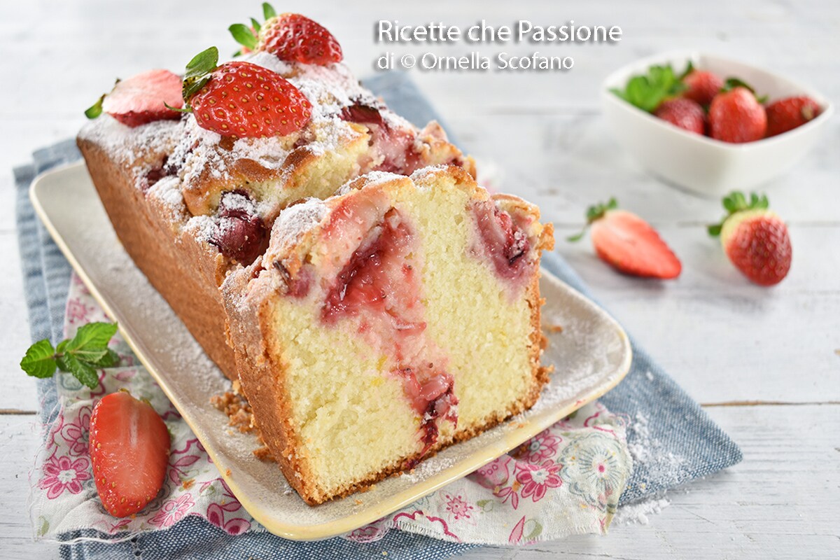 Strawberry and Lemon Pound Cake