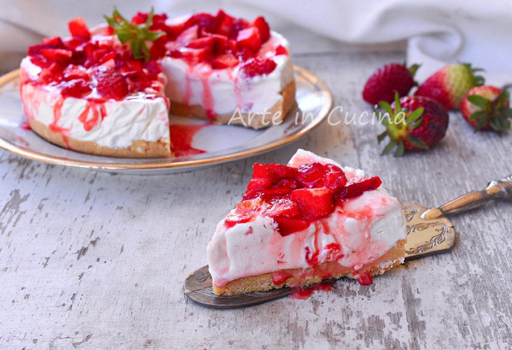 Strawberry and Ricotta Cheesecake Cold Dessert