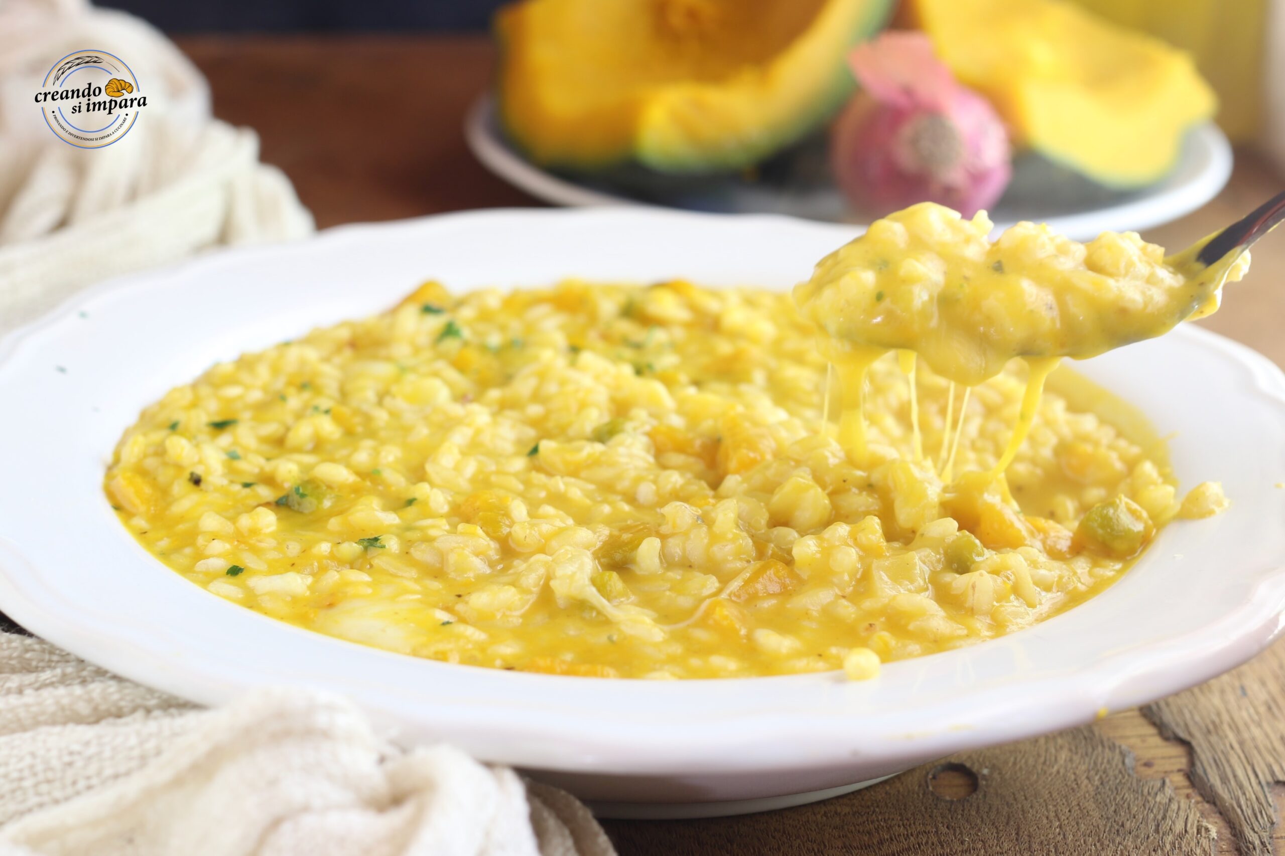Stringy Pumpkin Risotto