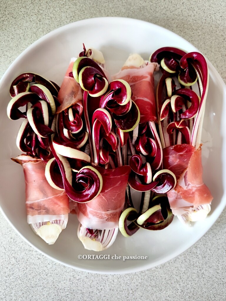 stuff radicchio with bacon or speck