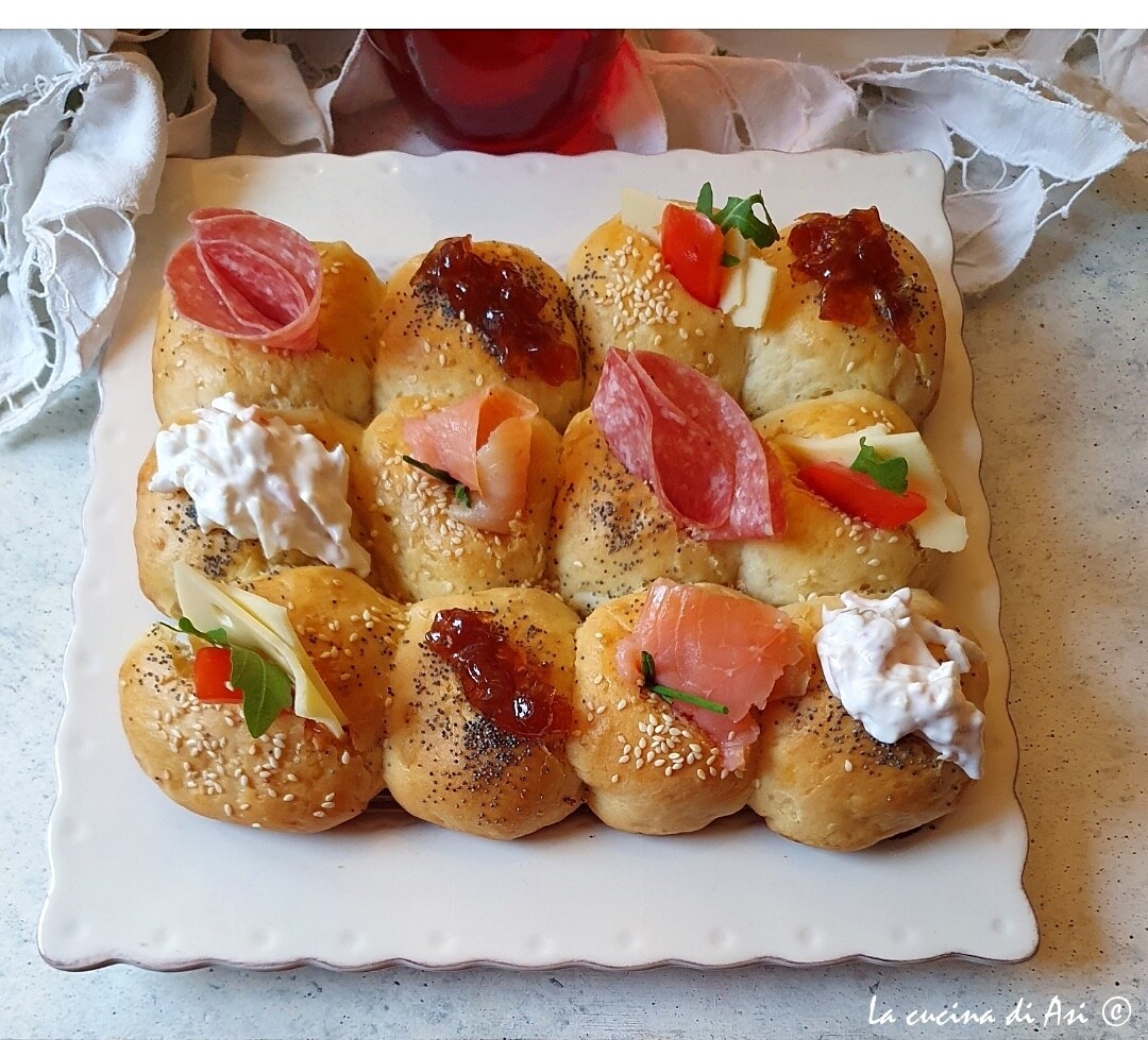 Stuffed Brioche for Mixed Appetizers