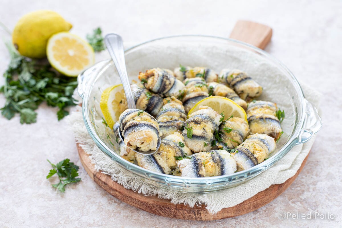 Stuffed Baked Anchovies