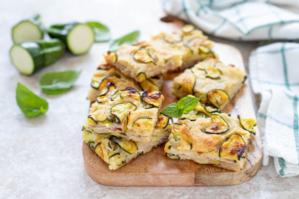 stuffed zucchini flatbread