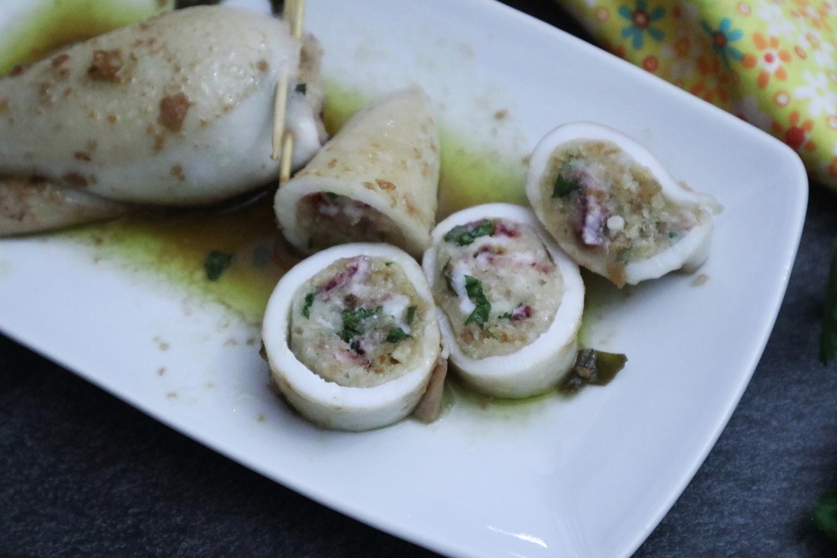 Stuffed Calamari with White Wine