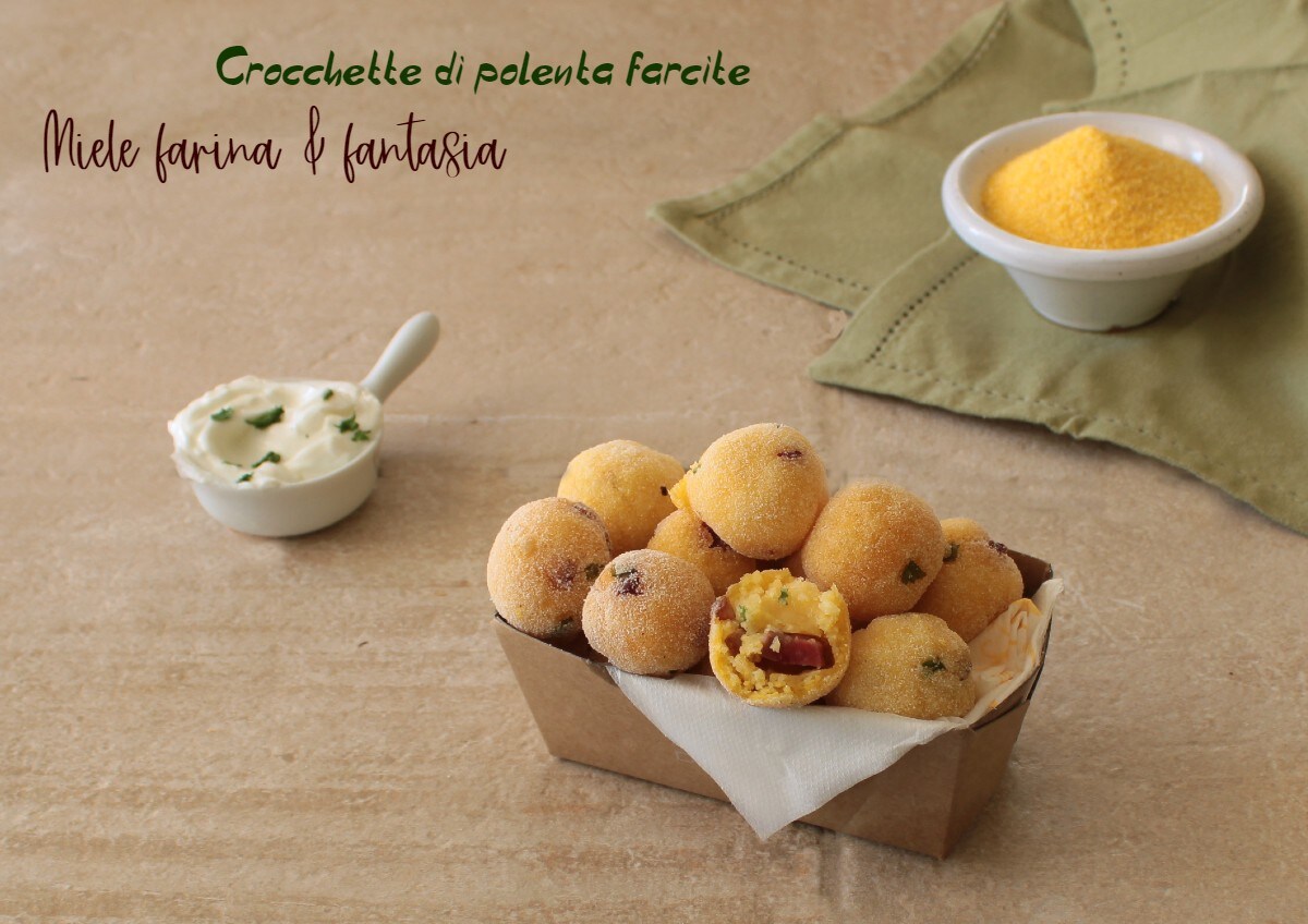 Stuffed Polenta Croquettes. Finger Food Recipe