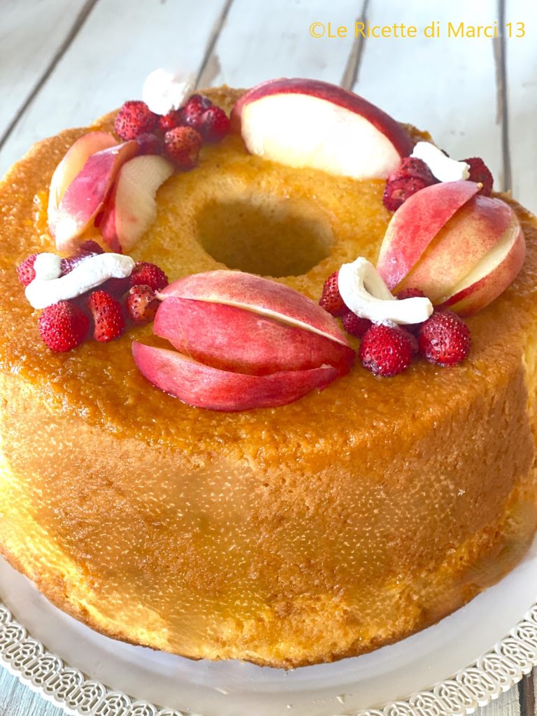 Summer Fruit and Rum Chiffon Cake