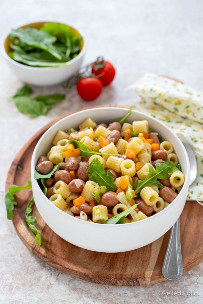 summer pasta and beans